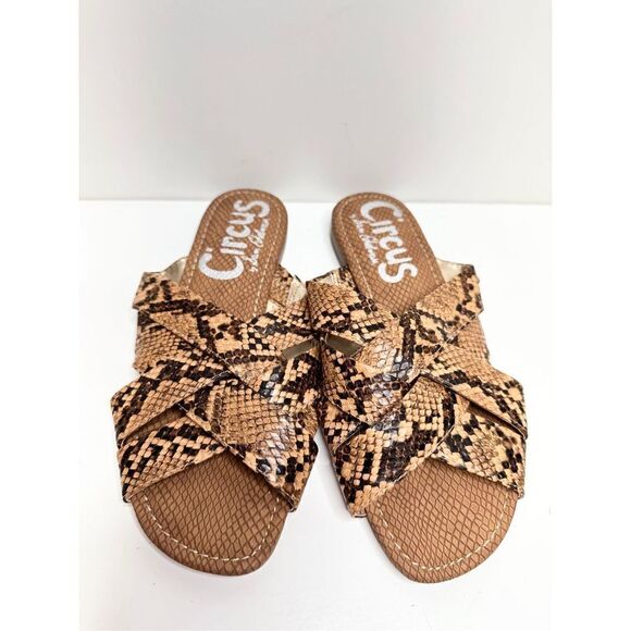 Sam Edelman Sandals Womens Size 6‎ Snakeskin Circus Burnett Slip On Shoes - Picture 1 of 8